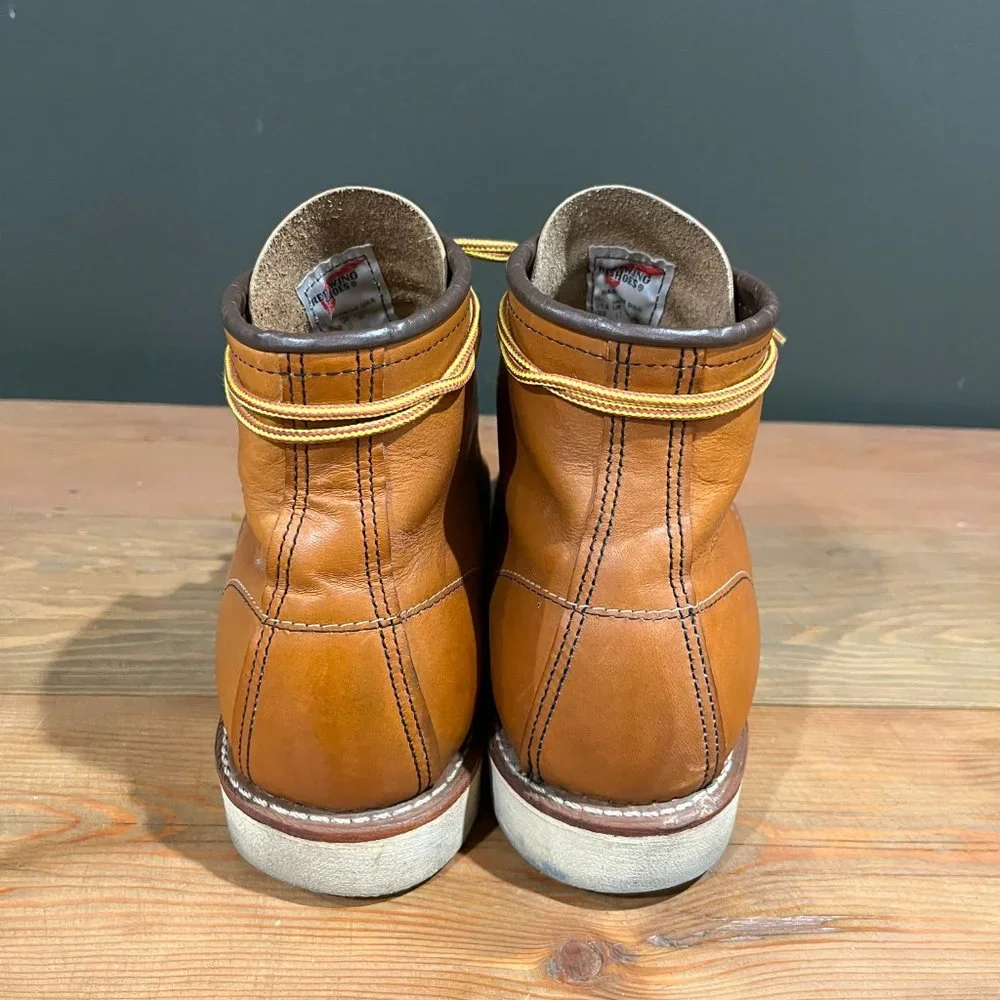 Red Wing 6 Inch Traction Tread Moc Toe Boots -- 10875 -- Made in the USA - Picture 5 of 10